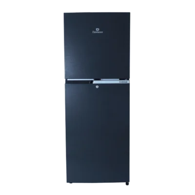 9149WB Chrome Hairline Black Double Door Refrigerator